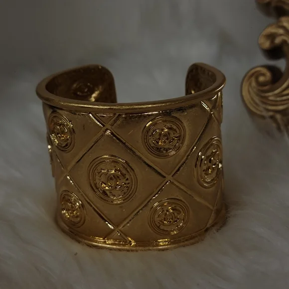 Gold Cuff Bracelet - Picture 2 of 4